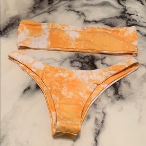 💛BRAND NEW!💛 Yellow Marble Bikini